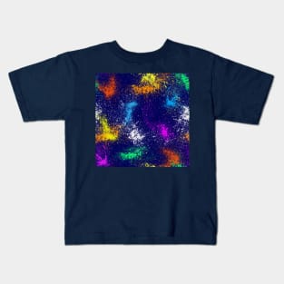 Watercolor splatter pattern, brush strokes Kids T-Shirt